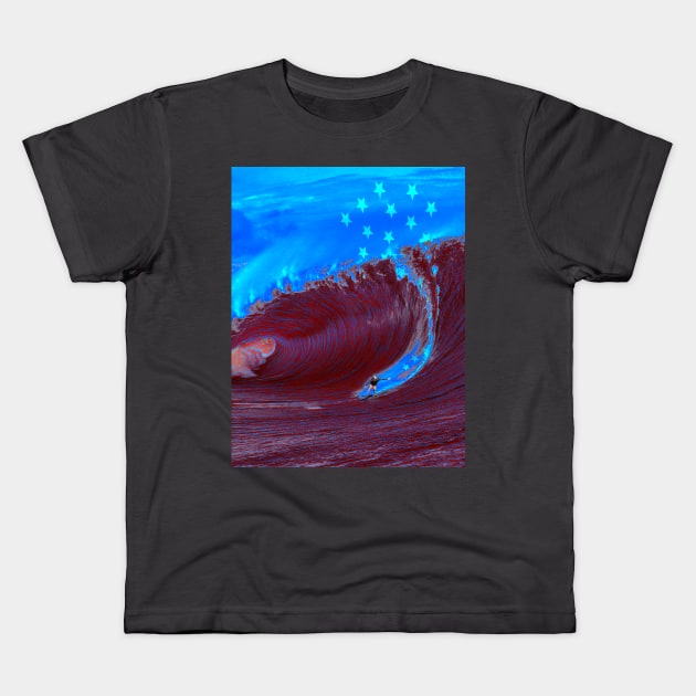 Surf USA Kids T-Shirt by KZK101